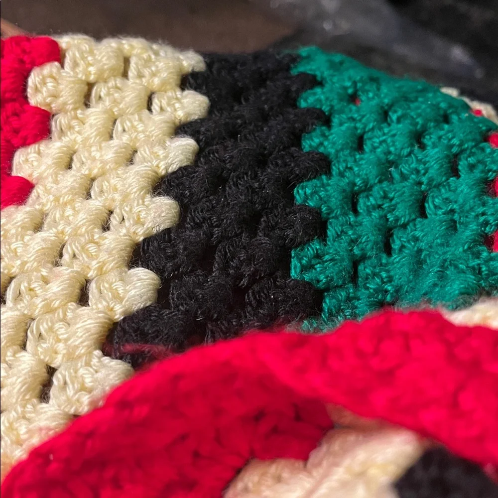Colorful Crochet Throw Blanket